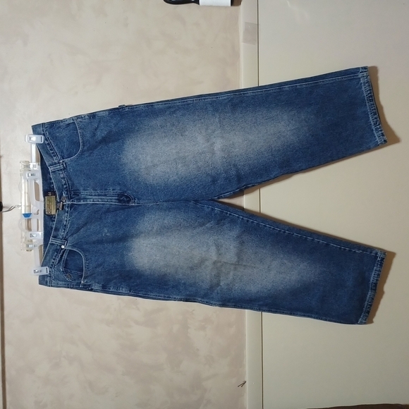 D-TEK JEANS NEW YORK CARPENTER JEANS SIZE 44X31 MENS FACTORY FADE - Picture 1 of 8